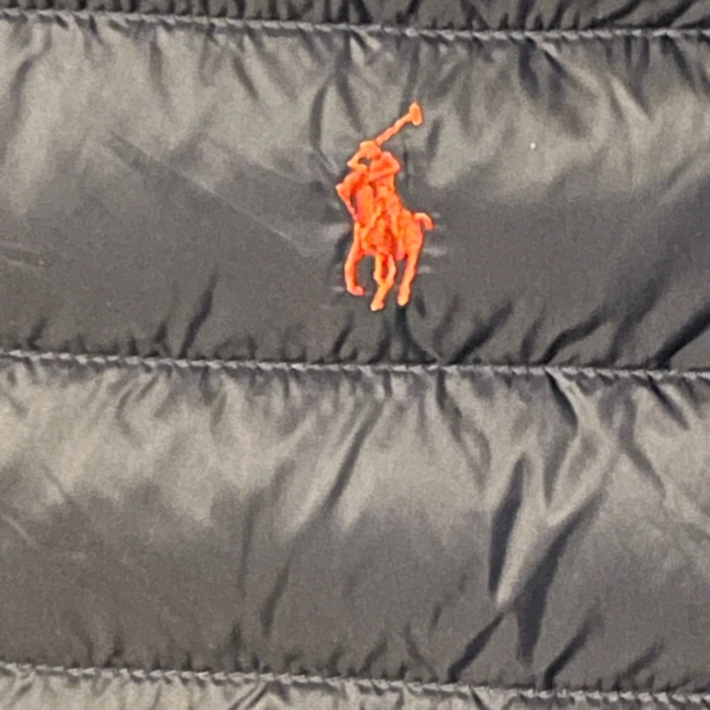 Polo by Ralph Lauren Navy Quilted Puffer Vest with Red Pony - Picture 2 of 10